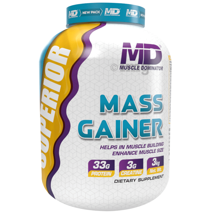 Muscle Dominator Superior Mass Gainer Powder Cookies and Cream