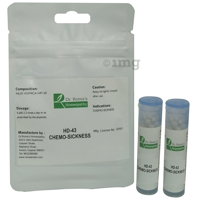 Dr. Romas Homeopathy HD-43 Chemo-Sickness, 2 Bottles of 2 Dram