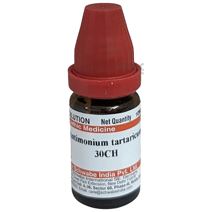 Dr Willmar Schwabe India Antimonium Tartaricum Dilution 30 CH