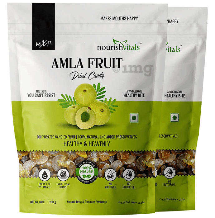 NourishVitals Amla Fruit Dried Candy (200gm Each)