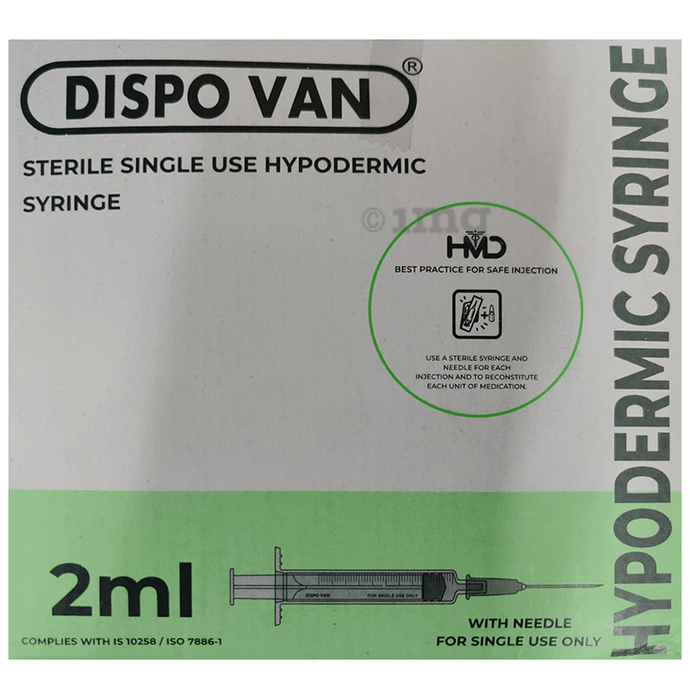 Dispovan Single Use Syringe 2 ml