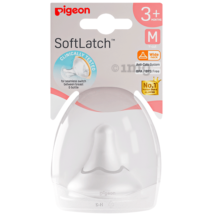 Pigeon Soft Latch Peristaltic Nipple Medium