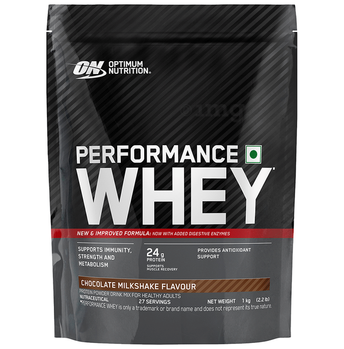 Optimum Nutrition Performance Whey Powder Chocolate Milkshake