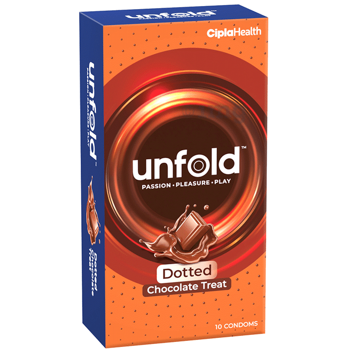 Unfold Dotted Chocolate Treat Condom
