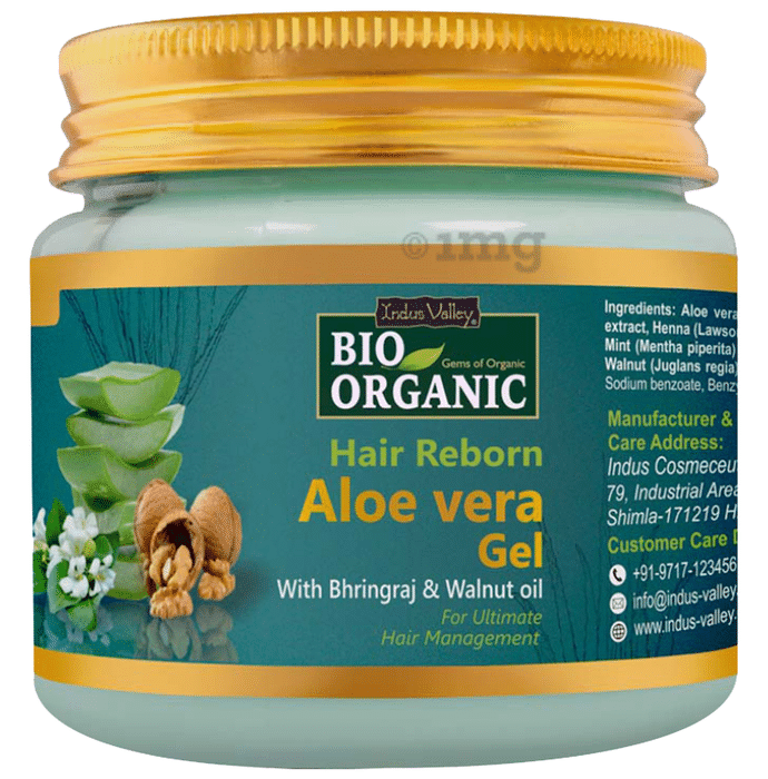 Indus Valley Bio Organic Aloe Vera Gel Hair Reborn