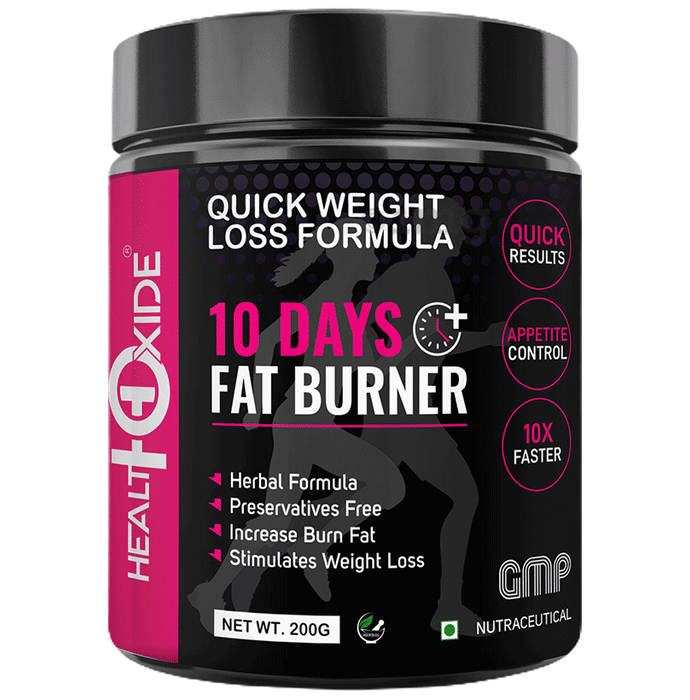 HealthOxide 10 Days Fat Burner Powder for Weight Loss