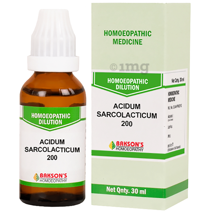 Bakson's Homeopathy Acidum Sarcolacticum Dilution 200