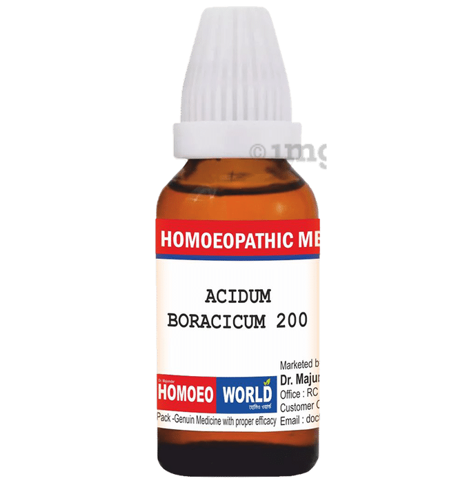 Dr. Majumder Homeo World Acidum Boracicum(30ml Each) 200