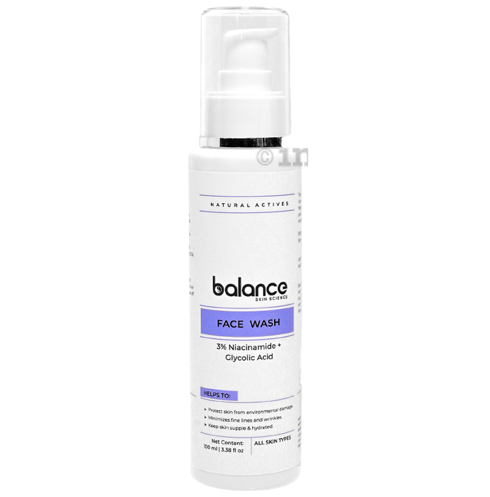 Balance Skin Science 3% Niacinamide + Glycolic Acid Face Wash