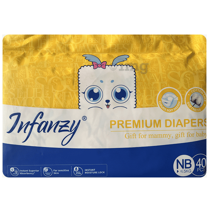 Infanzy Premium Diaper (40 Each) NB