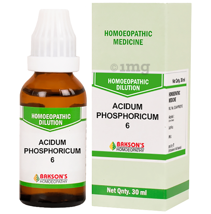 Bakson's Homeopathy Acidum Phosphoricum Dilution 6 CH