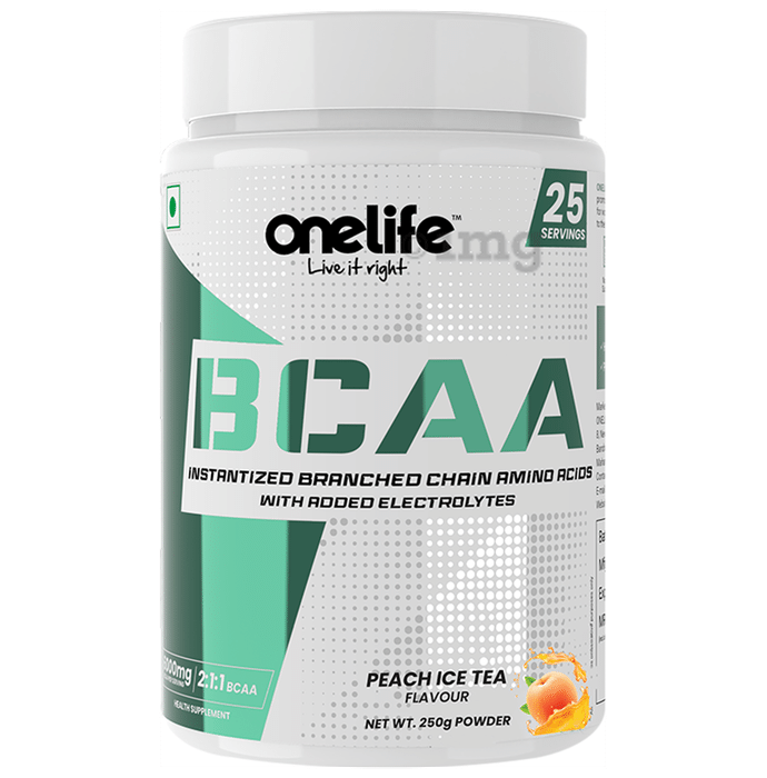 OneLife BCAA Powder Peach Ice Tea