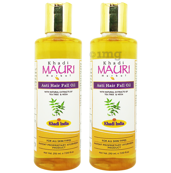 Khadi Mauri Herbal Anti Hair Fall Oil (210ml Each)
