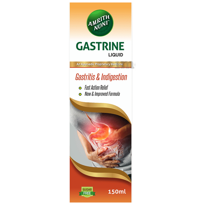 Amrith Noni Gastrine Liquid for Gastritis & Indigestion Relief | Sugar-Free