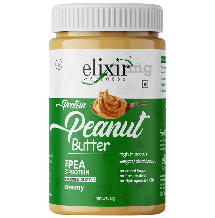 Elixir Wellness Vegan Protein Peanut Butter Creamy