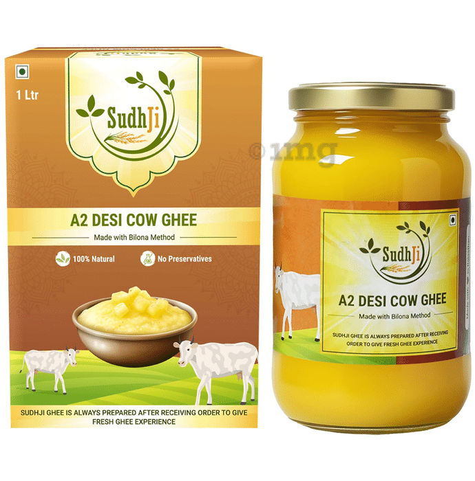 Sudhji A2 Desi Cow Ghee (1 Ltr Each)