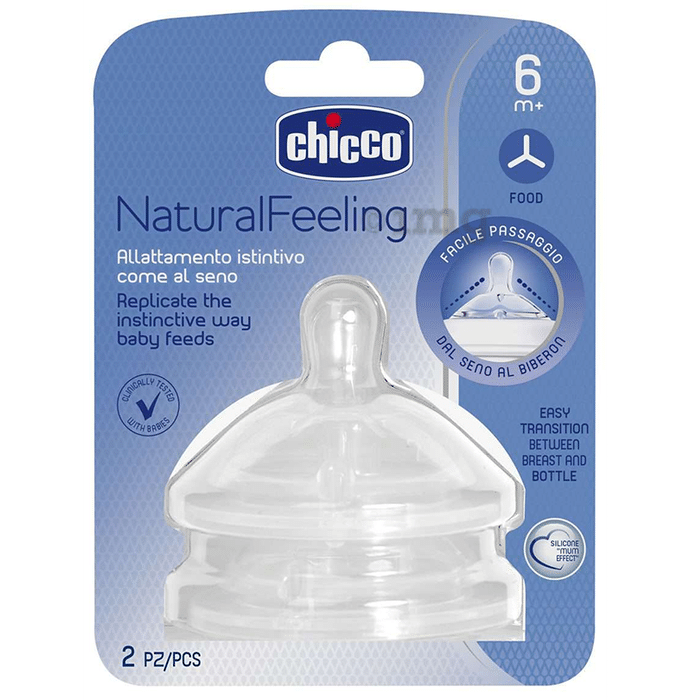 Chicco Natural Feeling 6M+ F Food Teat