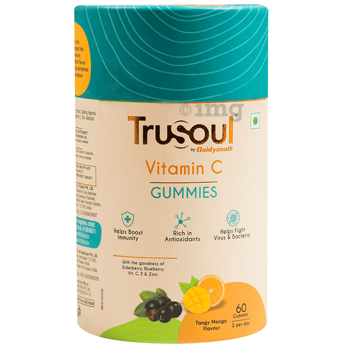 TruSoul by Baidyanath Vitamin C Gummy Tangy Mango