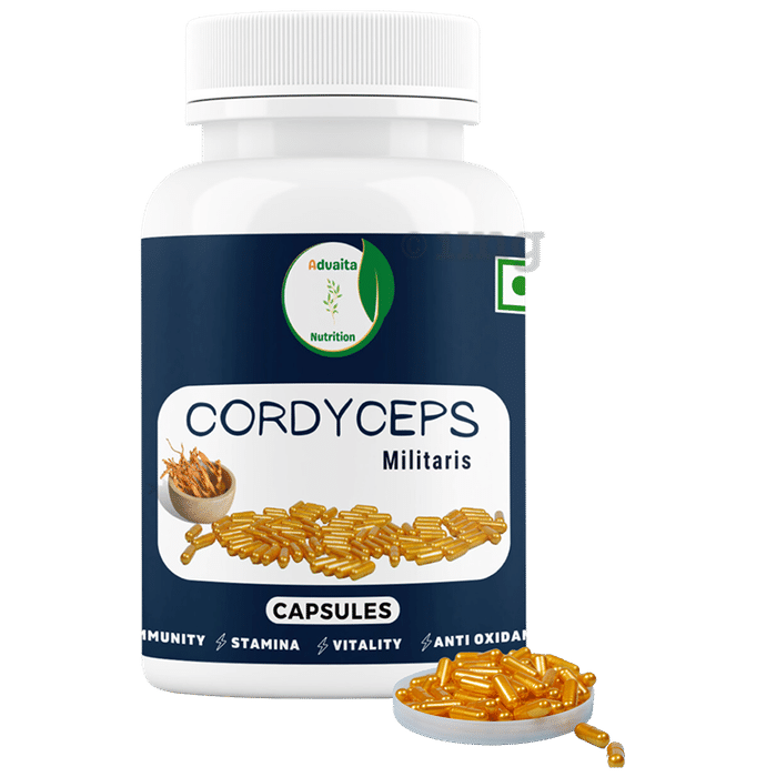 Advaita Nutrition Cordyceps Millitaris Capsule