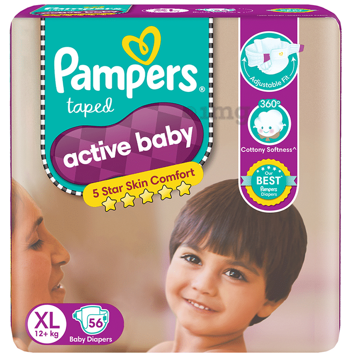 Pampers Taped Active Baby Diaper XL