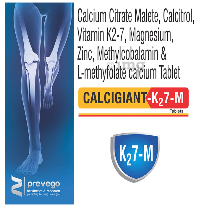 Calcigiant-K27-M Tablet for Muscle, Teeth and Joint Health