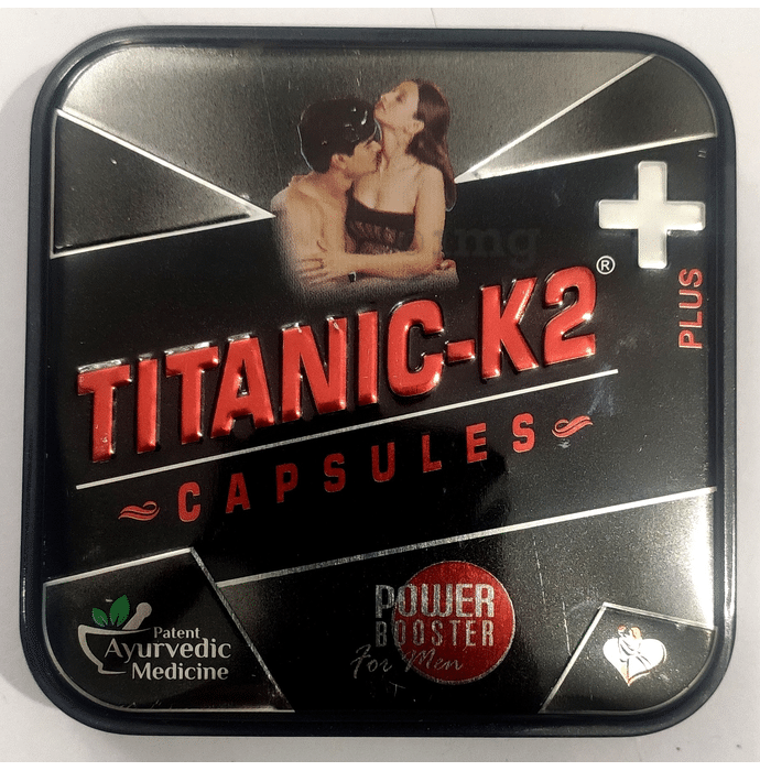 Titanic-K2 Plus Power Booster Capsule for Men (6 Each)