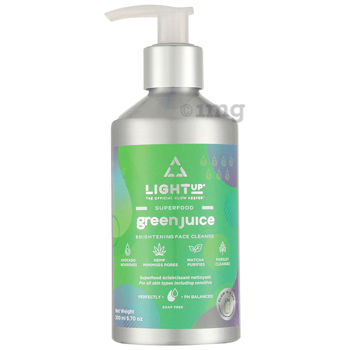 Light Up Green Juice Superfood Brightening Face Cleanser