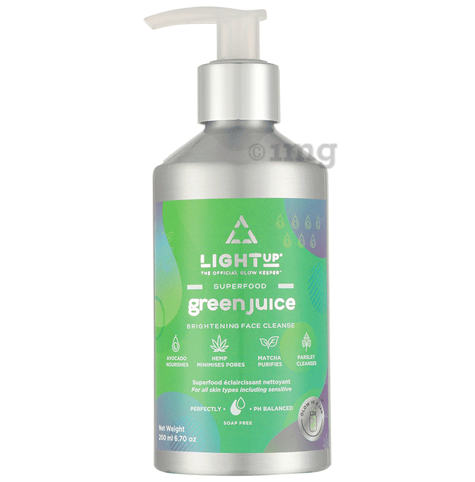Light Up Green Juice Superfood Brightening Face Cleanser Buy pump bottle of 200.0 ml Cleanser