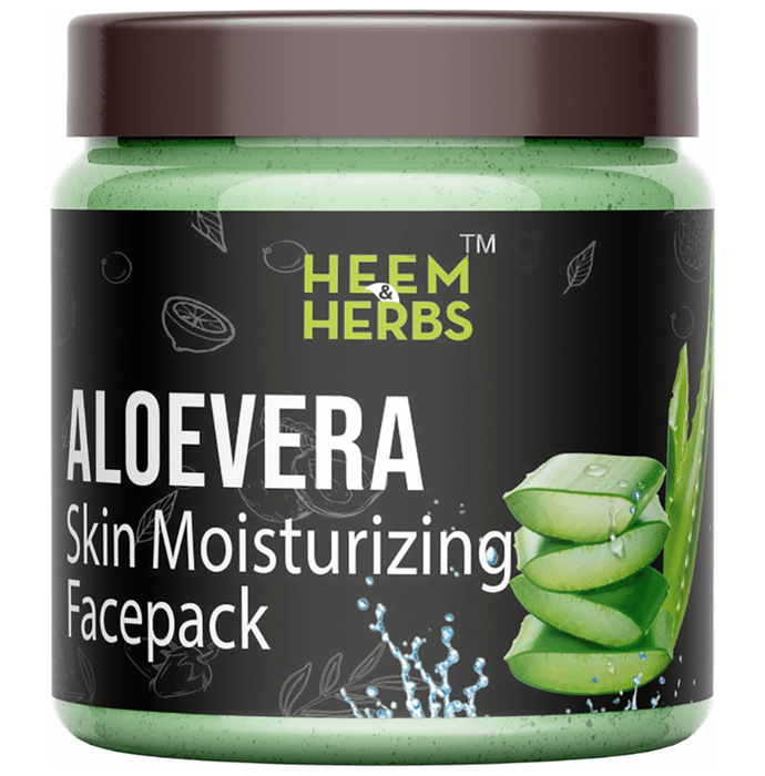 Heem & Herbs Aloevera Skin Moisturizing Face Pack (100gm Each)