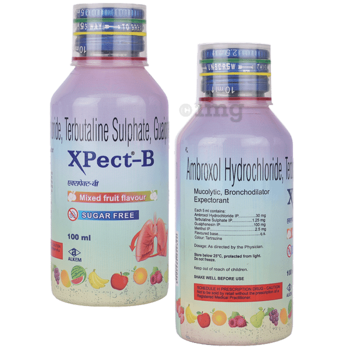 Xpect-B Expectorant Mixed Fruit Sugar Free