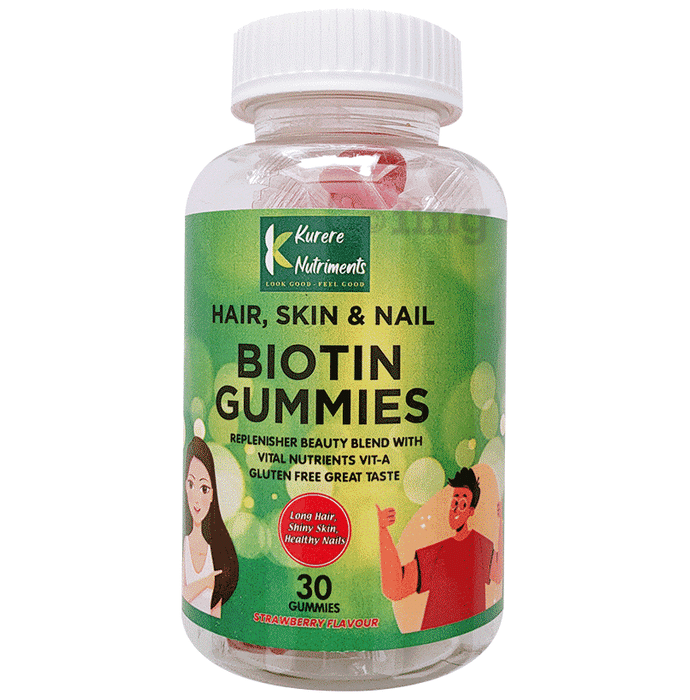 Kurere Pharma Hair Skin & Nail Biotin Gummies
