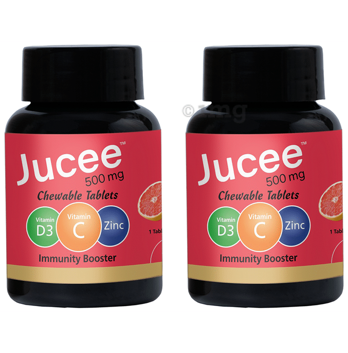 Jucee 500mg Chewable Tablet (60 Each) Delicious Grapefruit