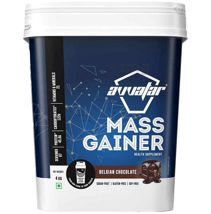Avvatar Mass Gainer Belgian Chocolate Sugar Glutan & Soy Free