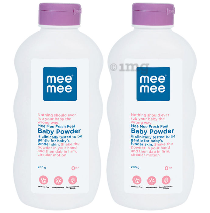 Mee Mee Fresh Feel Baby Powder (500gm Each)