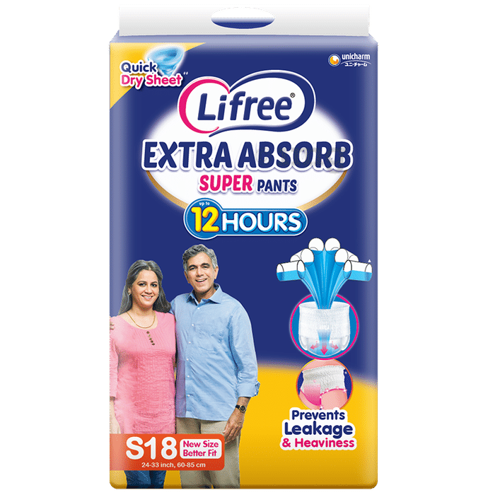 Lifree Super Extra Absorb Pants Unisex Adult Diaper Small
