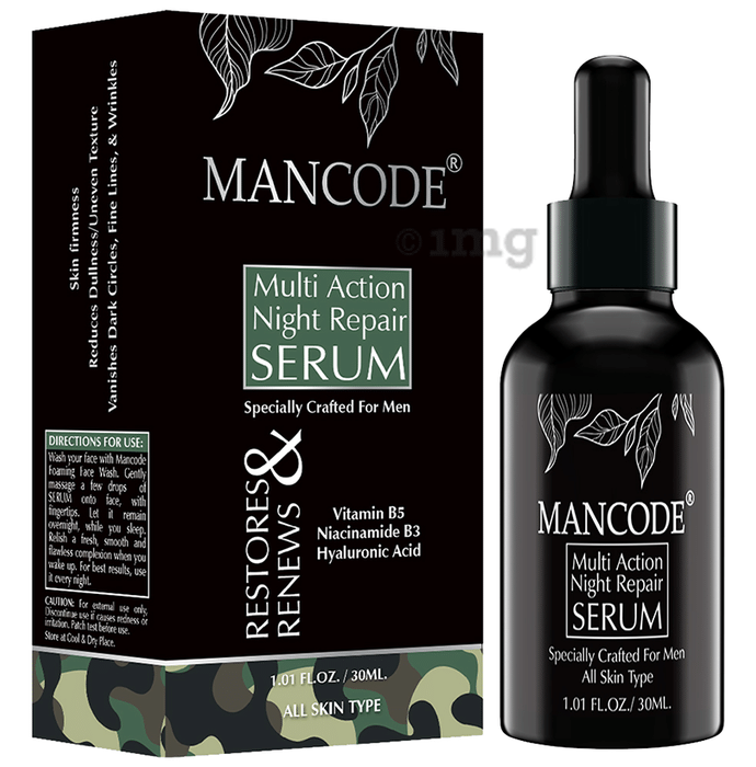 Mancode Multi Action Night Repair Serum