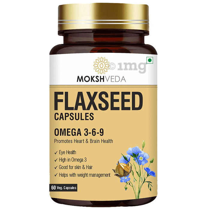 Mokshveda Flaxseed Veg Capsule
