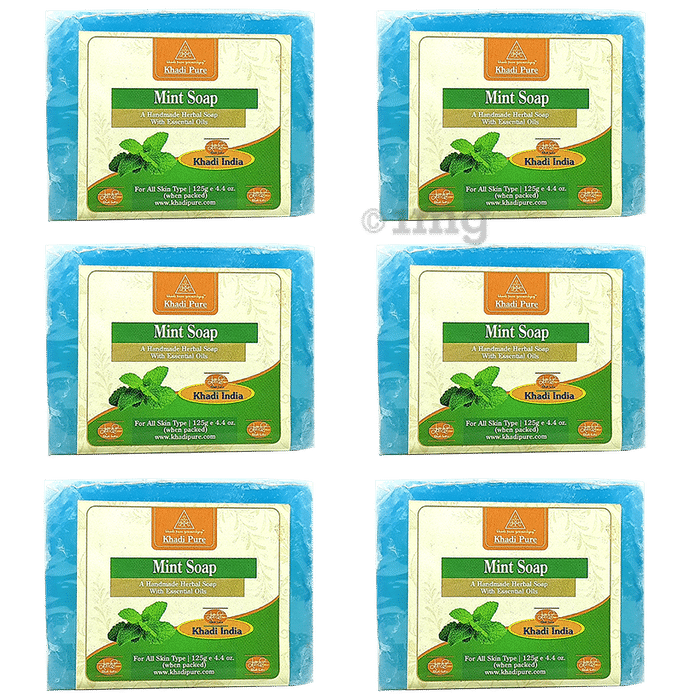 Khadi Pure Mint Soap (125gm Each)