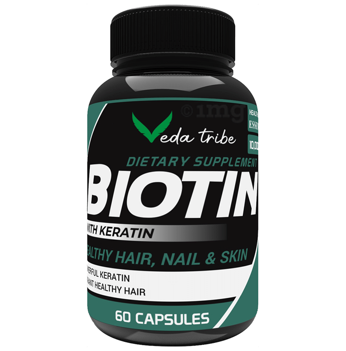 Veda Tribe Biotin with Keratin Capsule