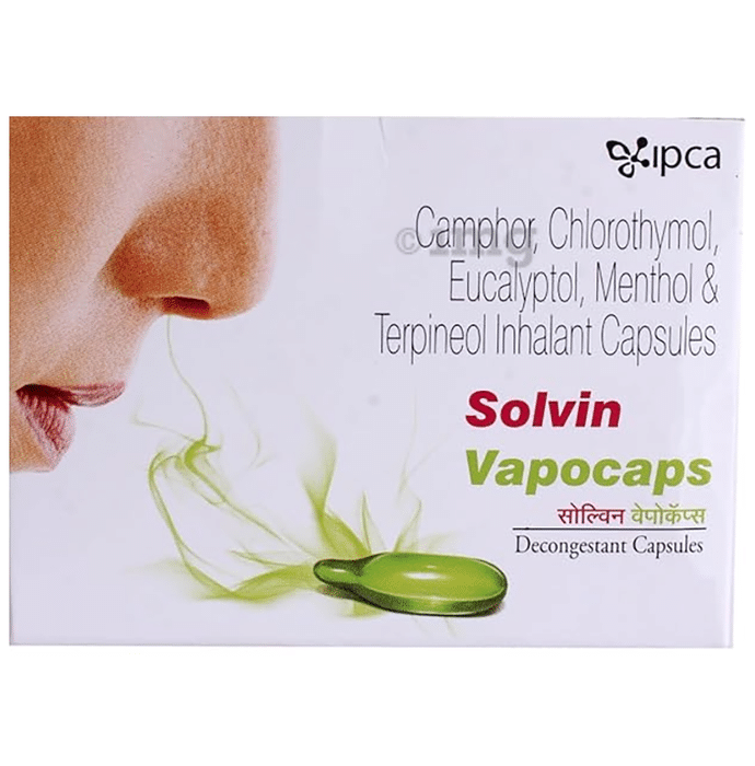 Solvin Vapocaps Decongestant Capsules