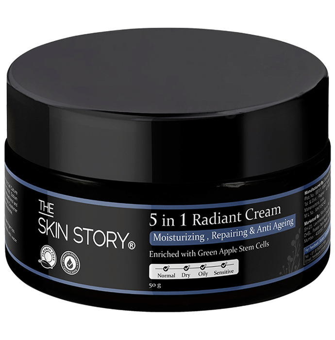 The Skin Story Radiant 5 in 1 Cream Moisturizing, Repairing & Anti-Aging Enriched with Stem Cells