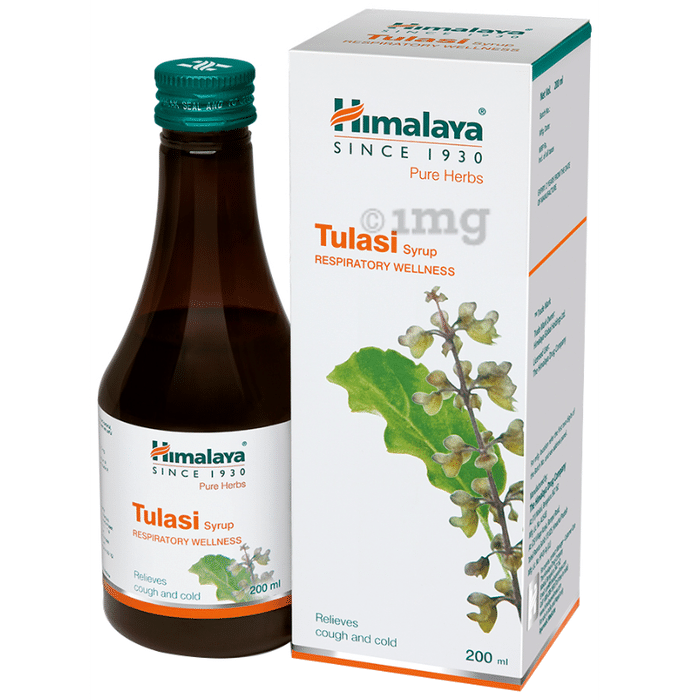 Himalaya Wellness Tulasi Respiratory Wellness Syrup | Relieves Cough & Cold