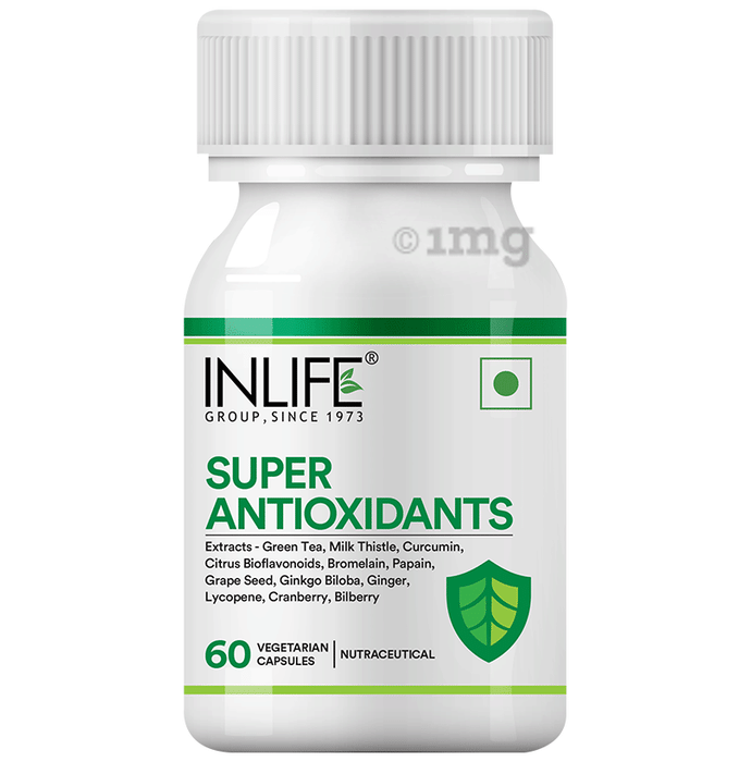 Inlife Super Antioxidants for Immunity & Fatigue Reduction | Veg Capsule