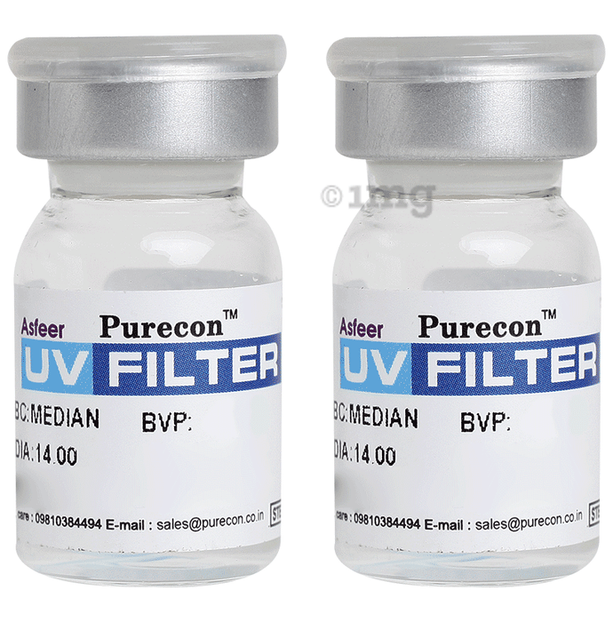 Purecon UV Filter Soft  Optical Power -4 Blue