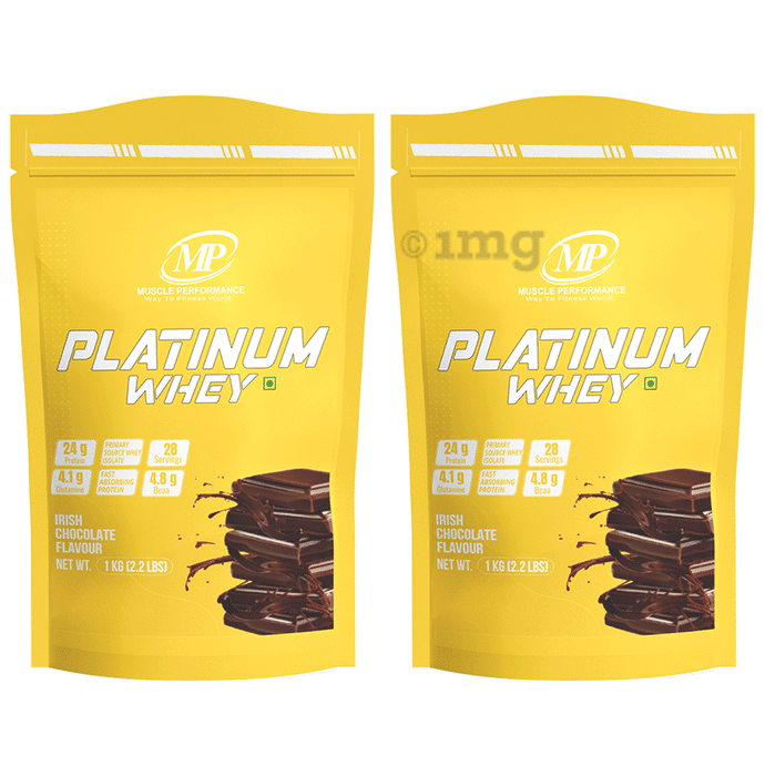 MP Muscle Performance Platinum Whey Powder (1Kg Each) Irish Chocolate