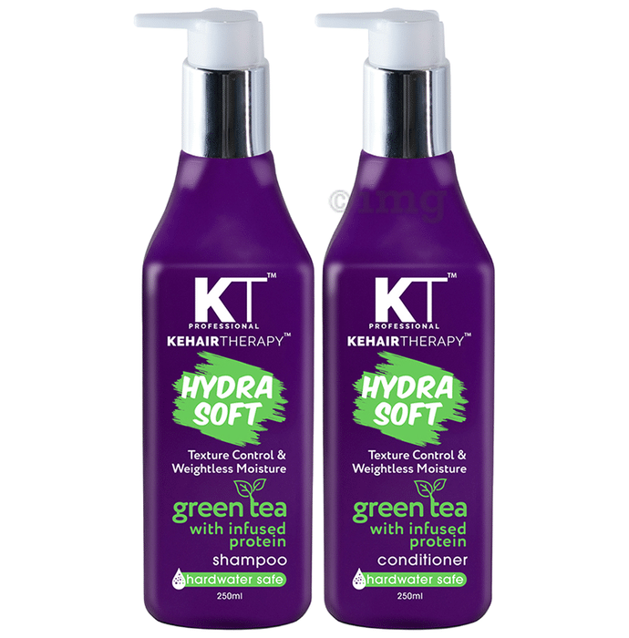 KT Professional Hydra Soft Green Tea with Infused Protein Shampoo & Conditioner (250ml)