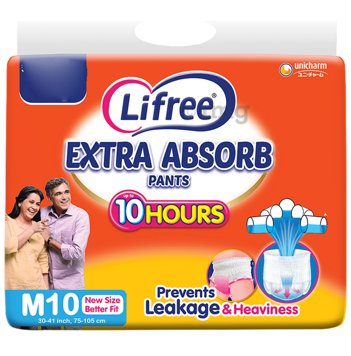 Lifree Extra Absorb Pants Unisex Adult Diaper Medium