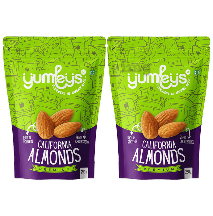 Yumleys Premium California Almonds (250gm Each)