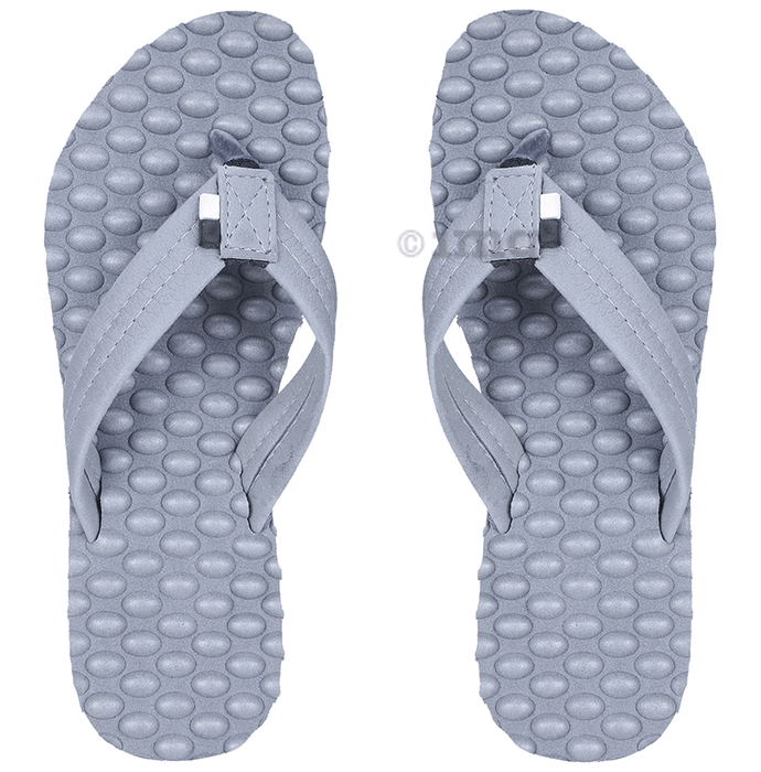 Doctor Extra Soft D 20 Orthopaedic Diabetic Pregnancy Comfort Slippers for Women Grey 7