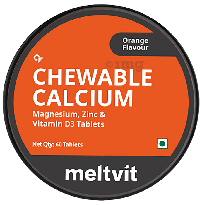 Meltvit Chewable Calcium Tablet Orange